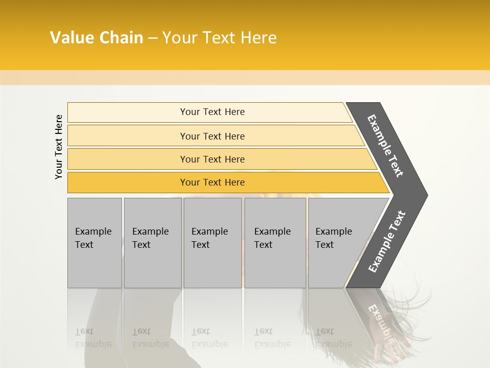 Jump Acrobat Woman PowerPoint Template