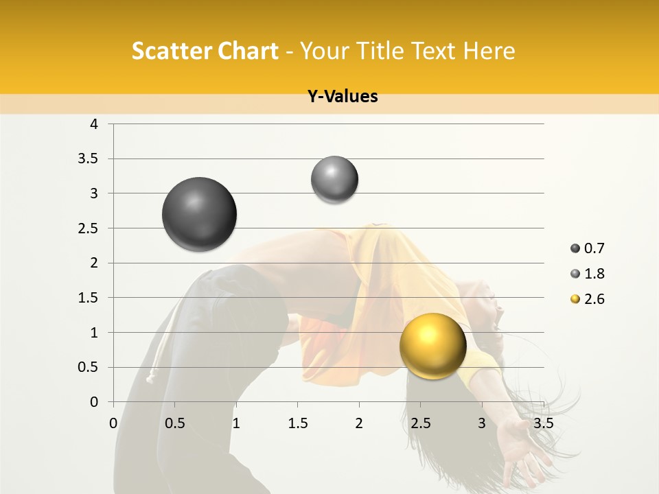 Jump Acrobat Woman PowerPoint Template