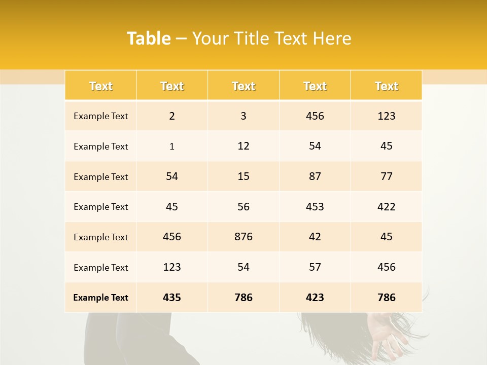 Jump Acrobat Woman PowerPoint Template