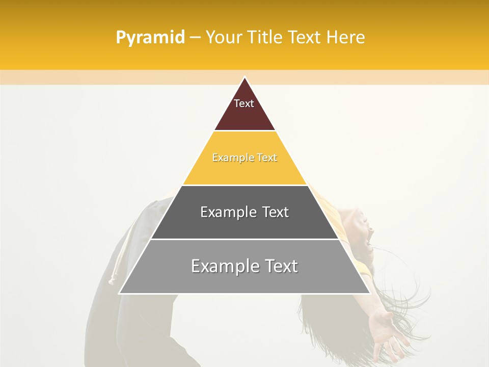 Jump Acrobat Woman PowerPoint Template