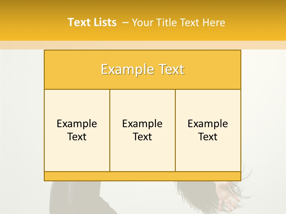 Jump Acrobat Woman PowerPoint Template