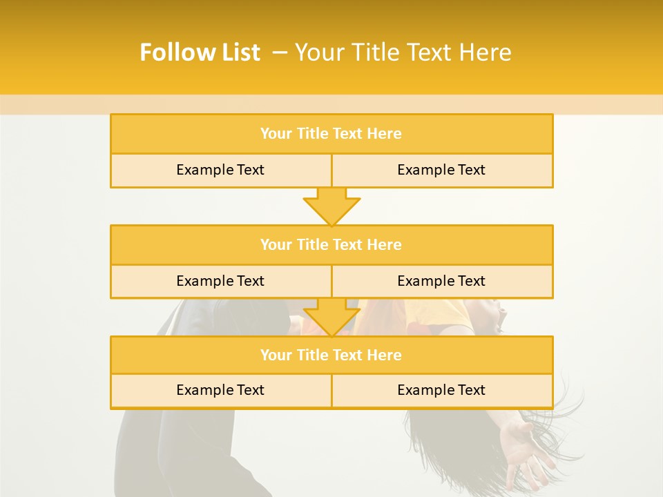 Jump Acrobat Woman PowerPoint Template