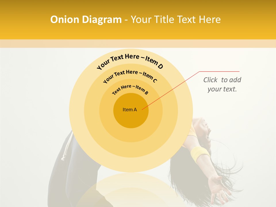 Jump Acrobat Woman PowerPoint Template