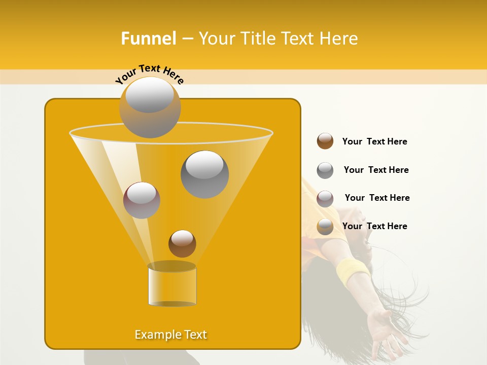 Jump Acrobat Woman PowerPoint Template