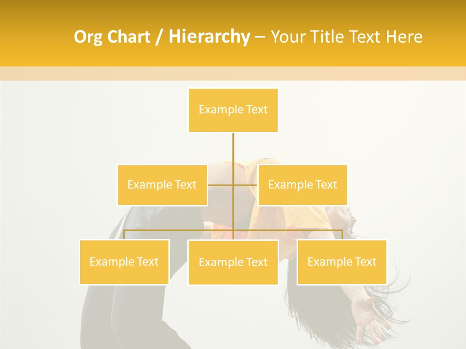 Jump Acrobat Woman PowerPoint Template