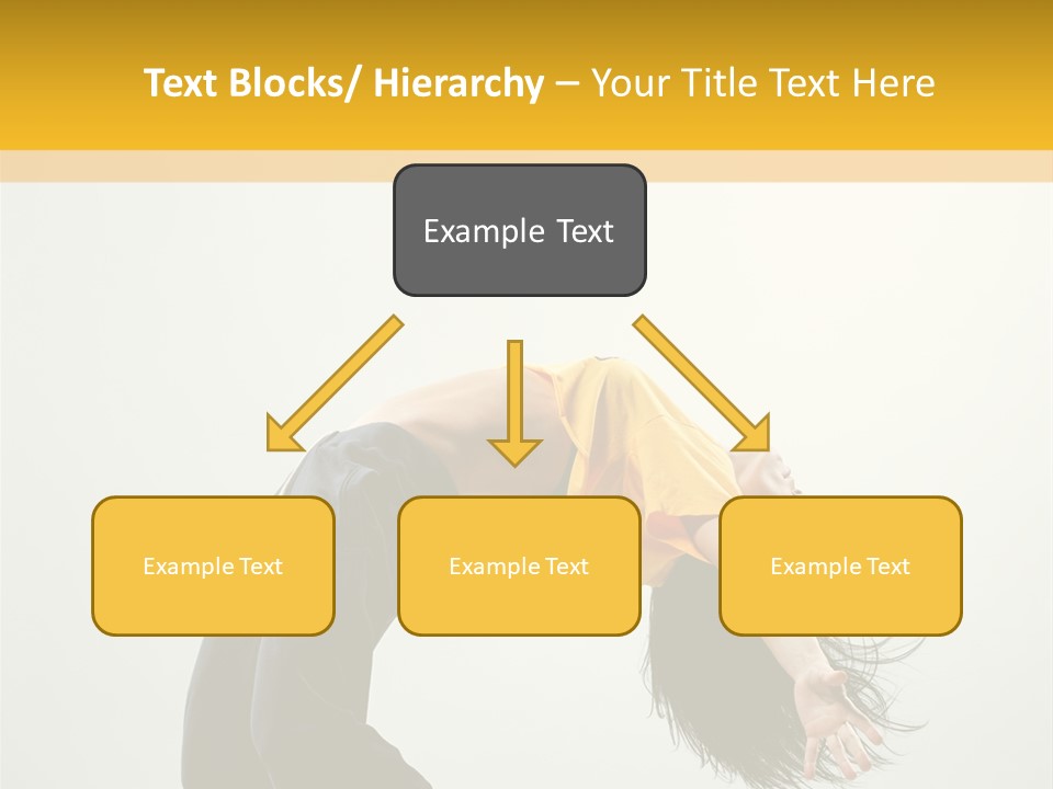 Jump Acrobat Woman PowerPoint Template