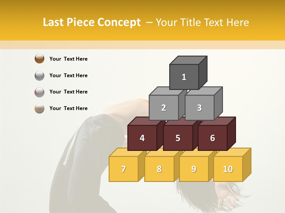 Jump Acrobat Woman PowerPoint Template