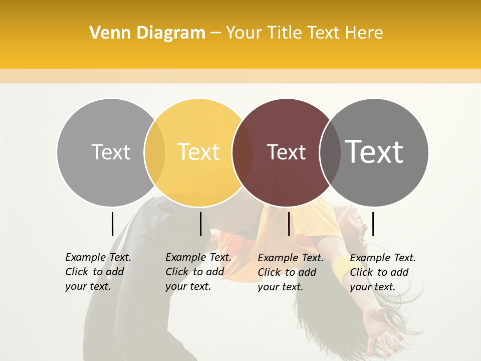 Jump Acrobat Woman PowerPoint Template