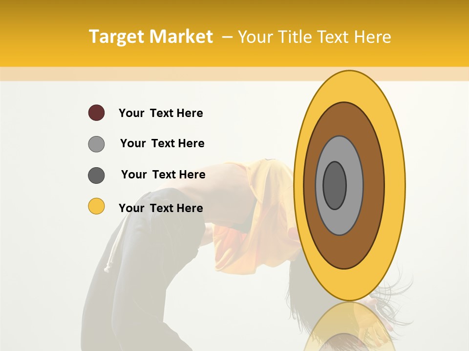 Jump Acrobat Woman PowerPoint Template