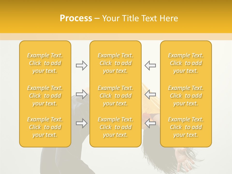 Jump Acrobat Woman PowerPoint Template