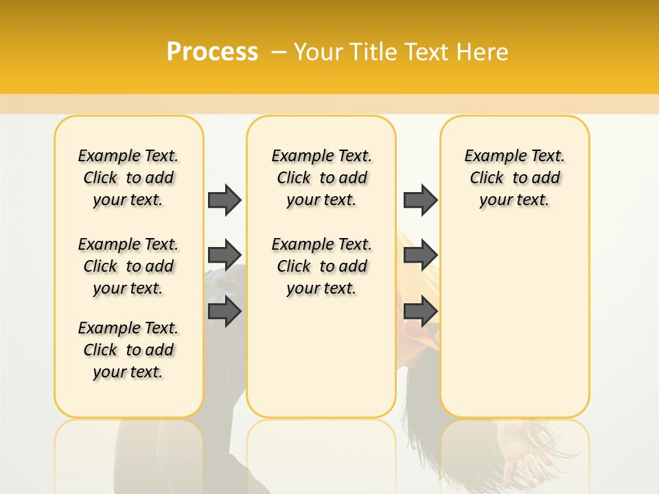 Jump Acrobat Woman PowerPoint Template