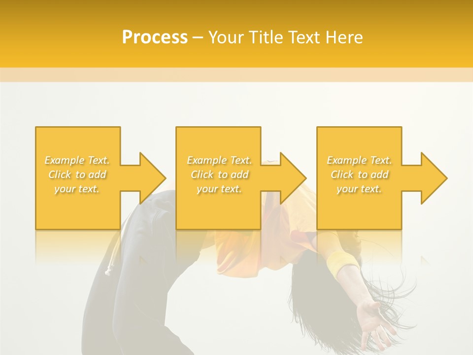 Jump Acrobat Woman PowerPoint Template