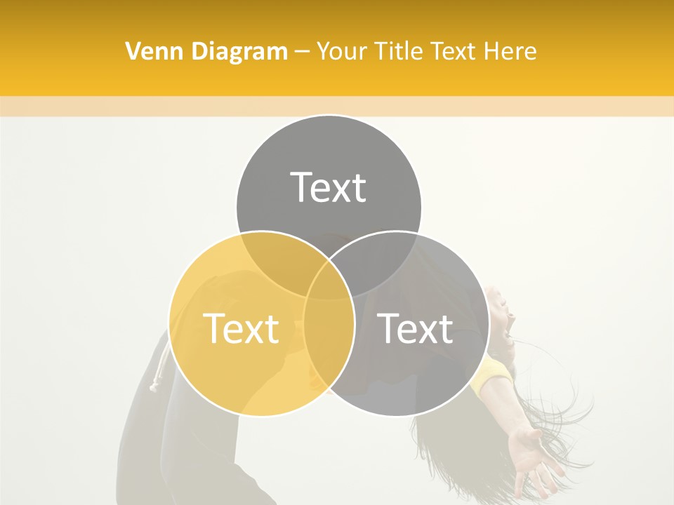 Jump Acrobat Woman PowerPoint Template