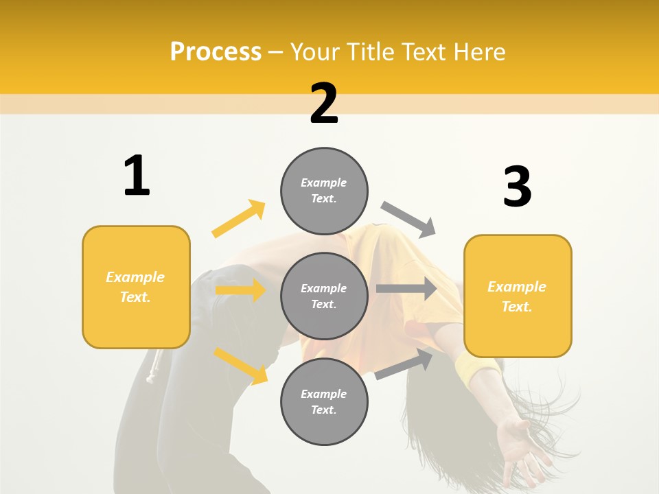 Jump Acrobat Woman PowerPoint Template
