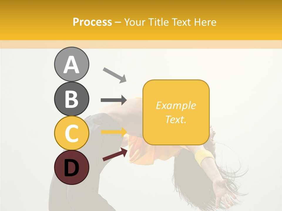 Jump Acrobat Woman PowerPoint Template