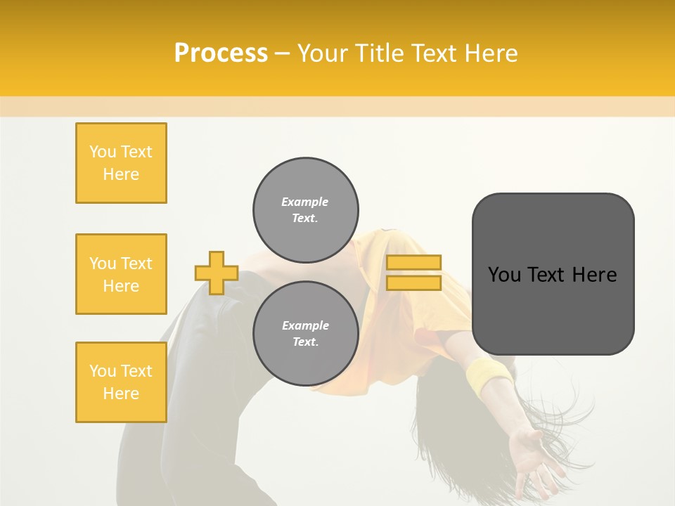 Jump Acrobat Woman PowerPoint Template
