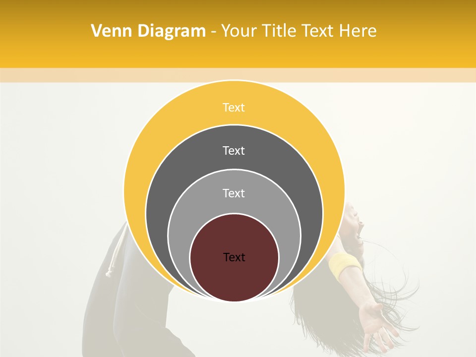 Jump Acrobat Woman PowerPoint Template