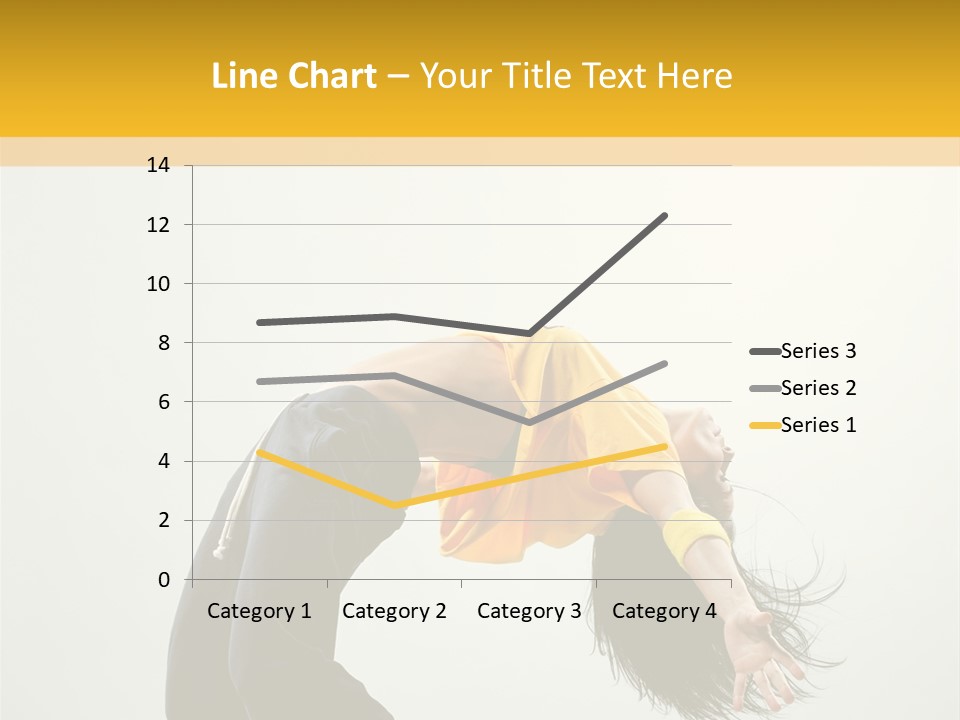 Jump Acrobat Woman PowerPoint Template