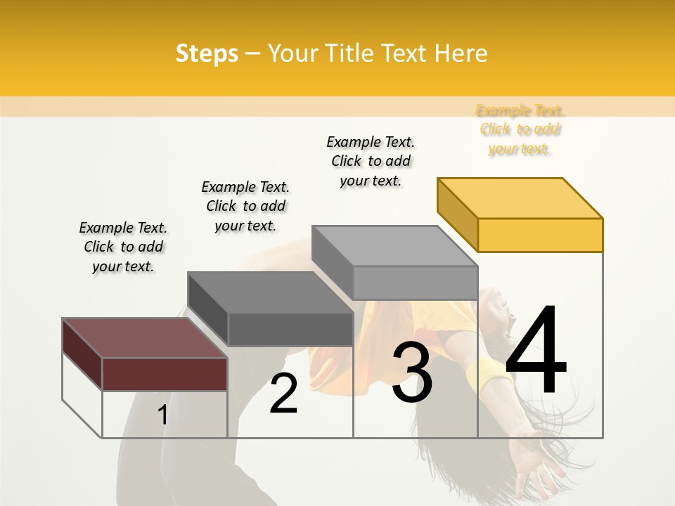 Jump Acrobat Woman PowerPoint Template