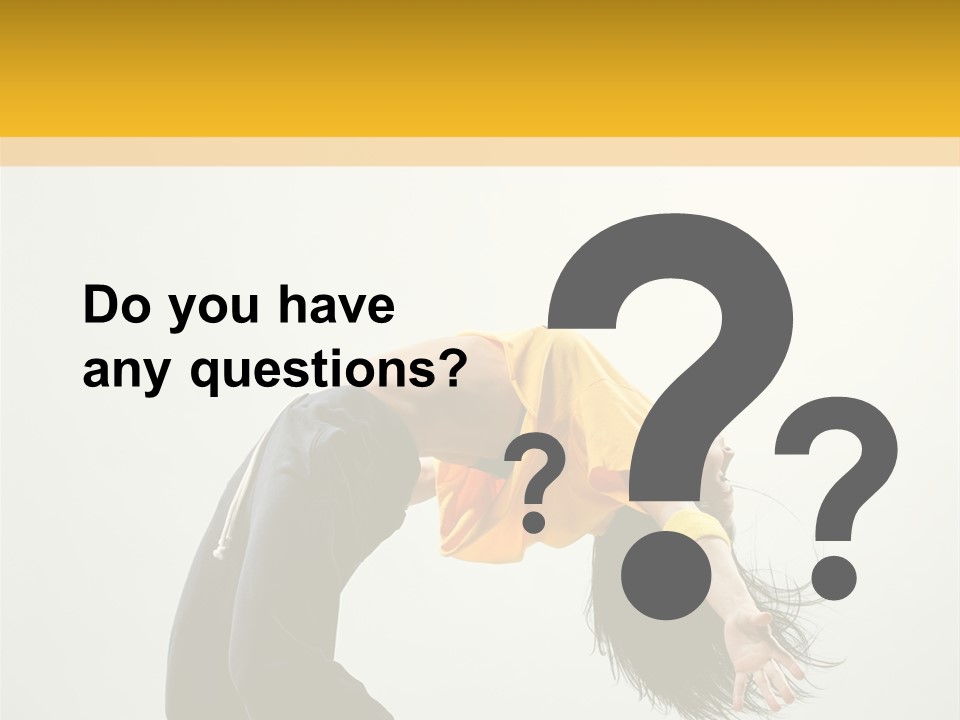 Jump Acrobat Woman PowerPoint Template