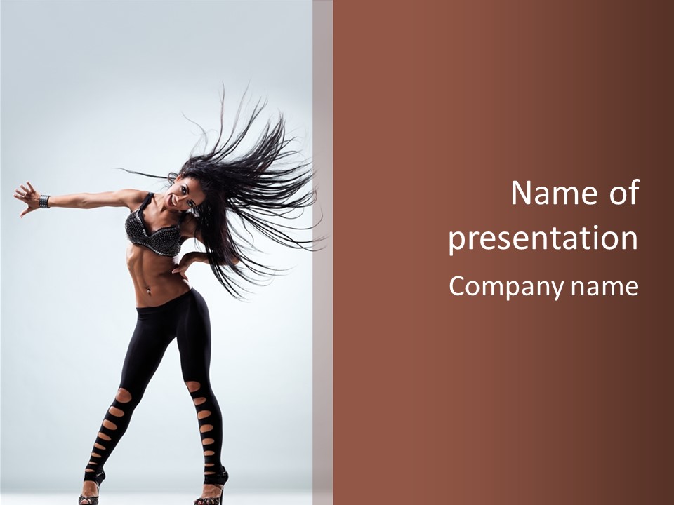 Stockings Woman Girl PowerPoint Template