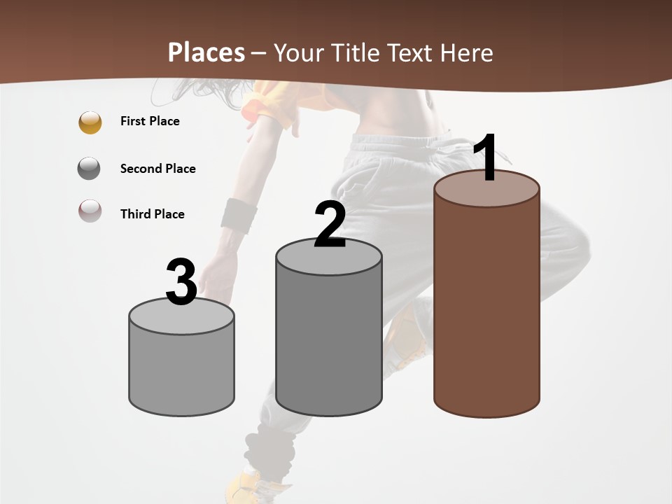 Gymnastic Flexibility Performer PowerPoint Template