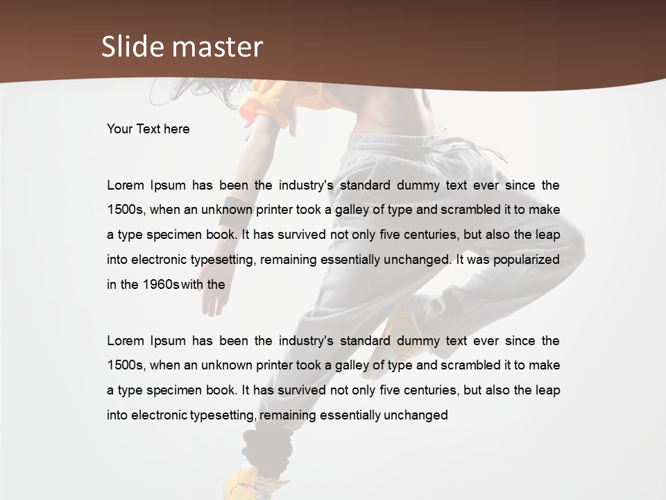 Gymnastic Flexibility Performer PowerPoint Template