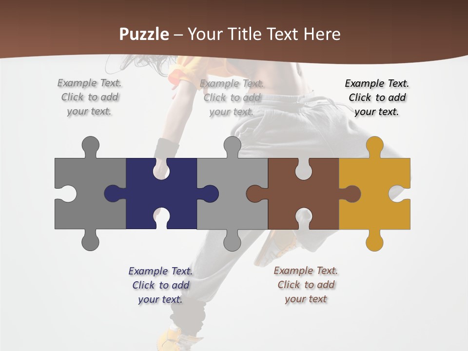 Gymnastic Flexibility Performer PowerPoint Template