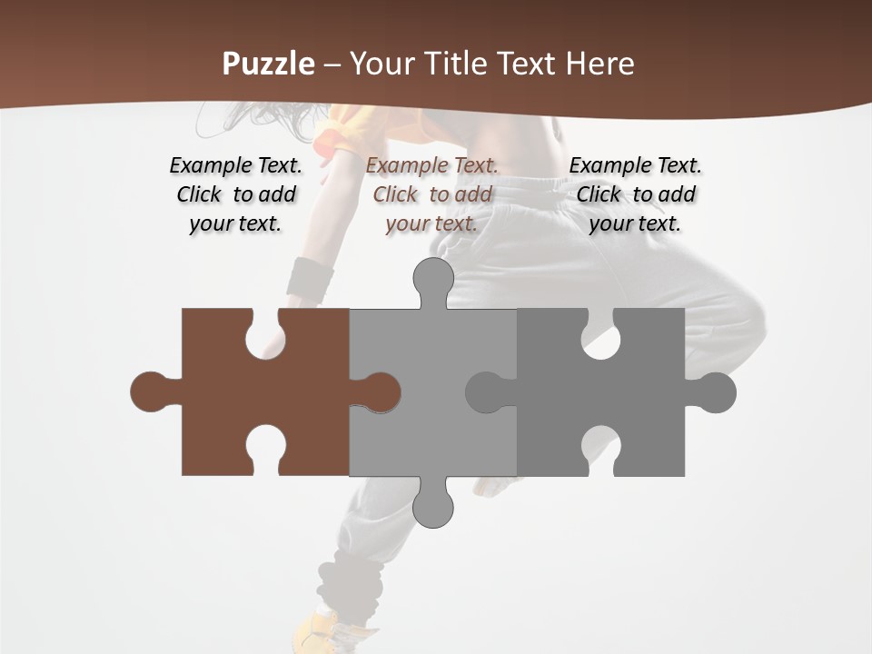 Gymnastic Flexibility Performer PowerPoint Template