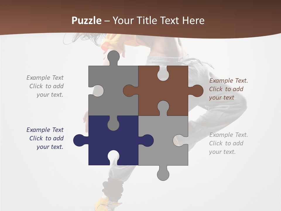 Gymnastic Flexibility Performer PowerPoint Template