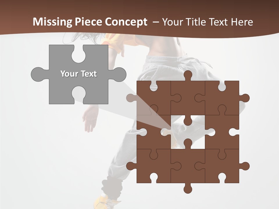 Gymnastic Flexibility Performer PowerPoint Template