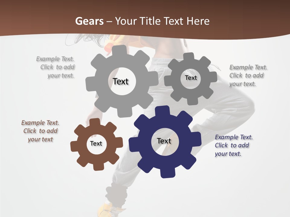 Gymnastic Flexibility Performer PowerPoint Template