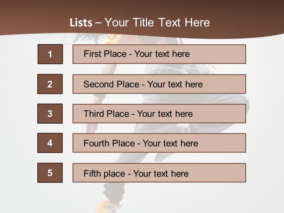 Gymnastic Flexibility Performer PowerPoint Template