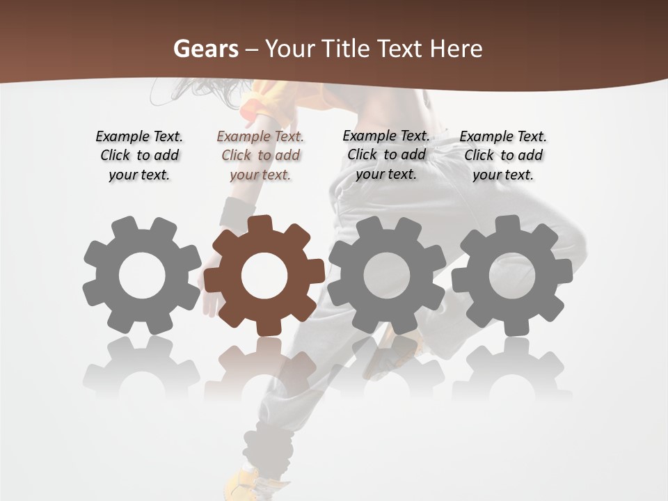 Gymnastic Flexibility Performer PowerPoint Template