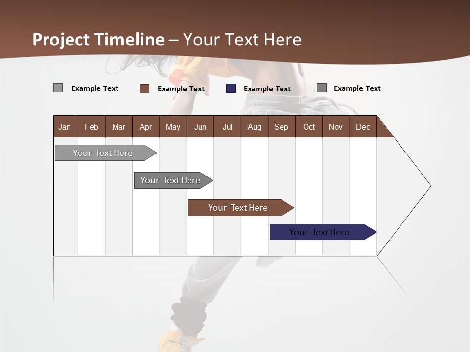 Gymnastic Flexibility Performer PowerPoint Template