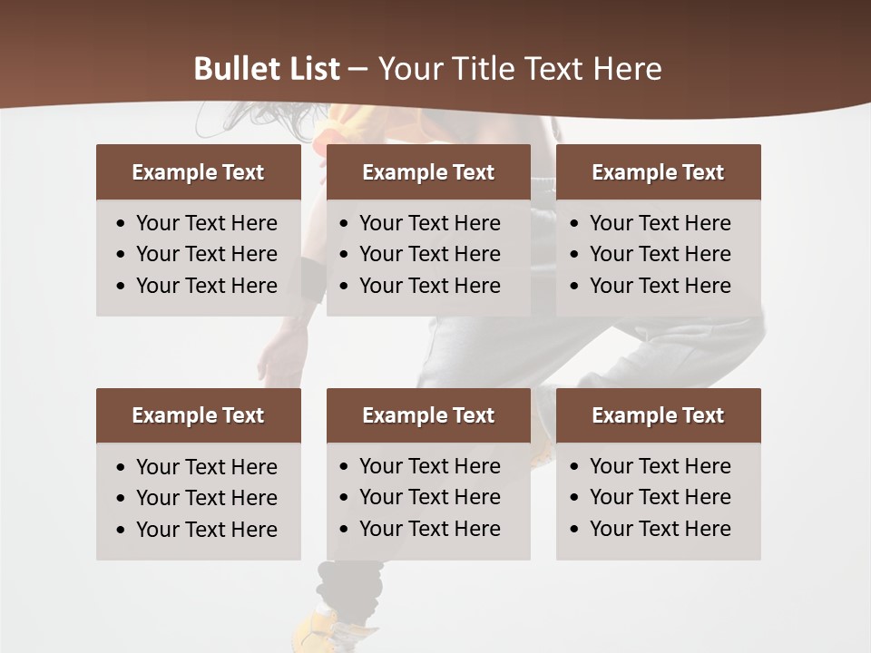 Gymnastic Flexibility Performer PowerPoint Template