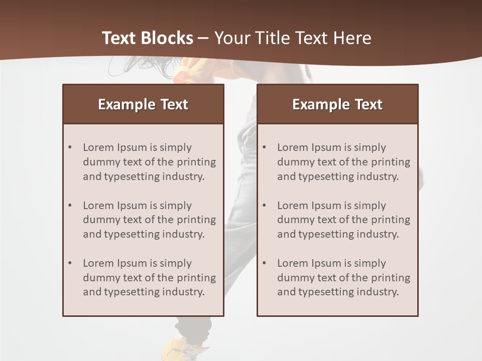 Gymnastic Flexibility Performer PowerPoint Template