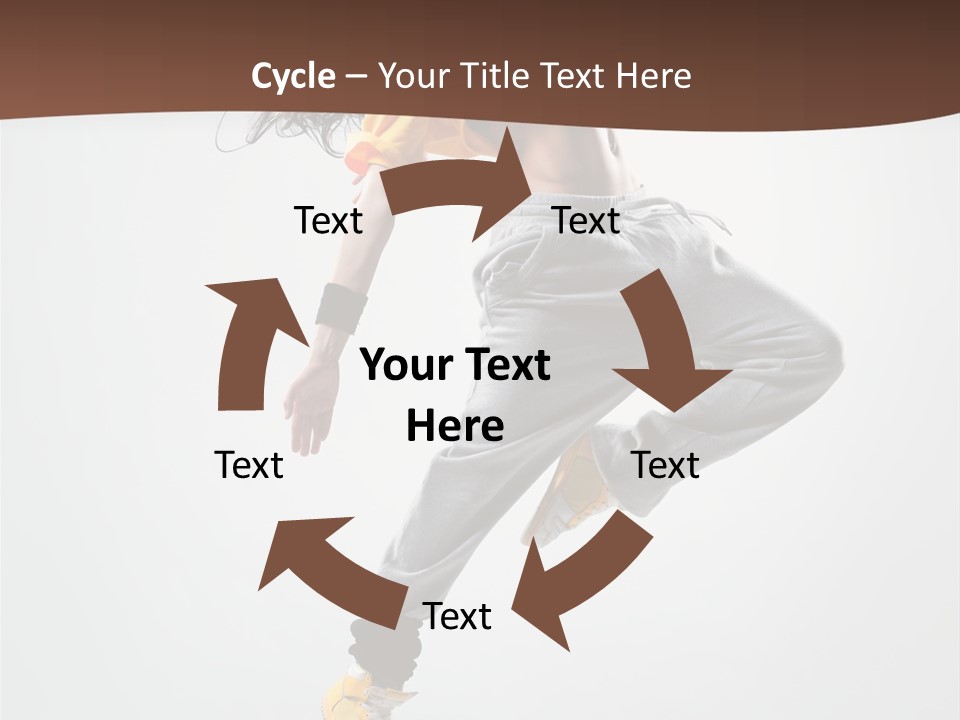 Gymnastic Flexibility Performer PowerPoint Template