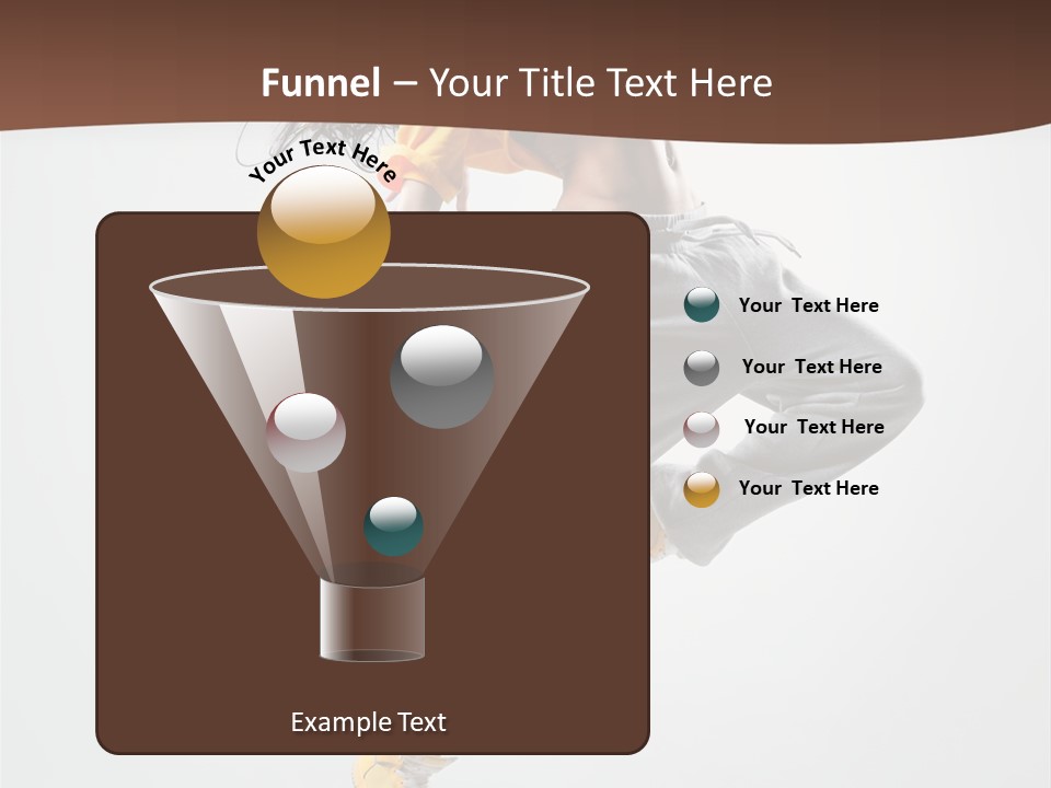 Gymnastic Flexibility Performer PowerPoint Template