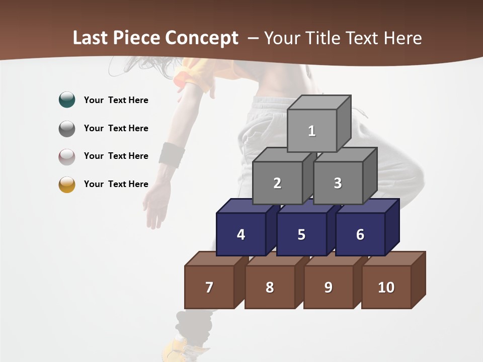 Gymnastic Flexibility Performer PowerPoint Template