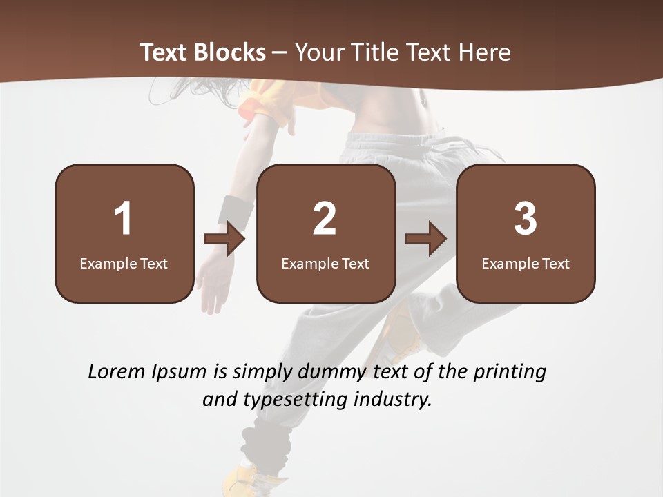 Gymnastic Flexibility Performer PowerPoint Template