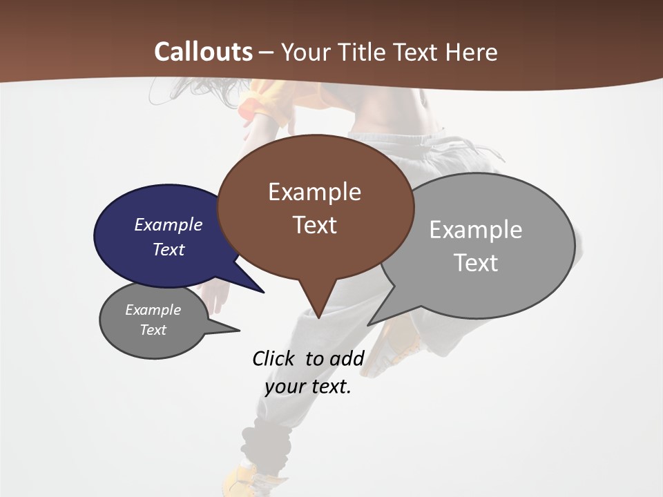 Gymnastic Flexibility Performer PowerPoint Template