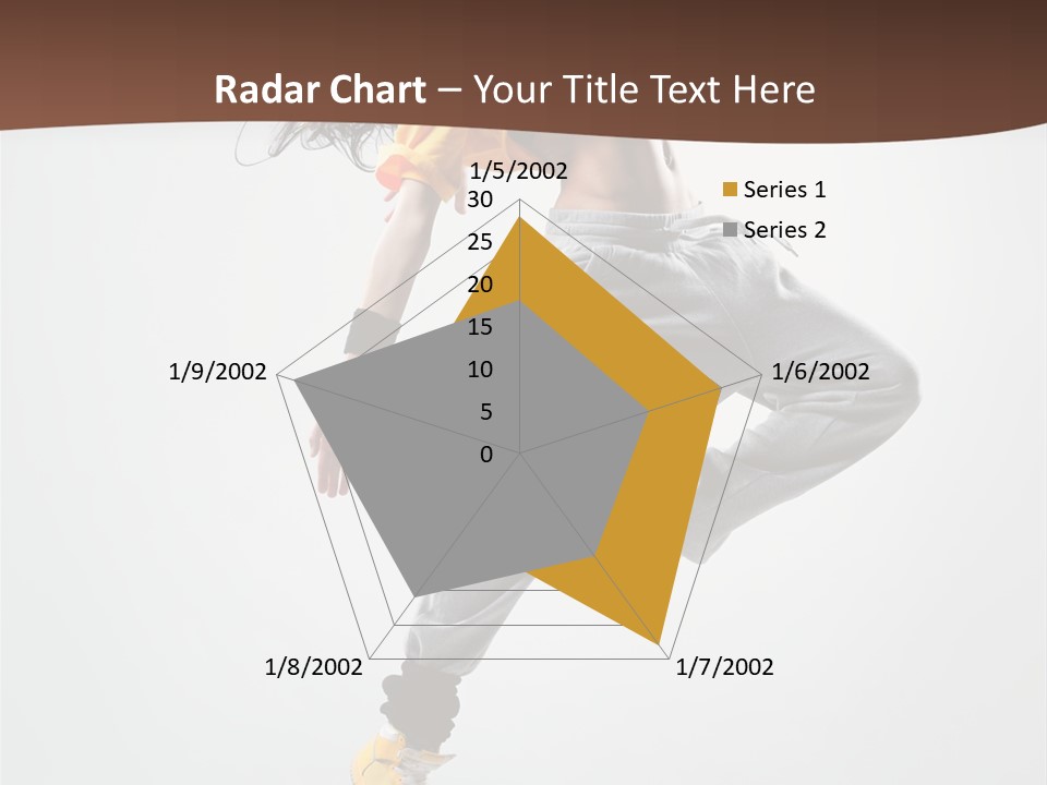 Gymnastic Flexibility Performer PowerPoint Template