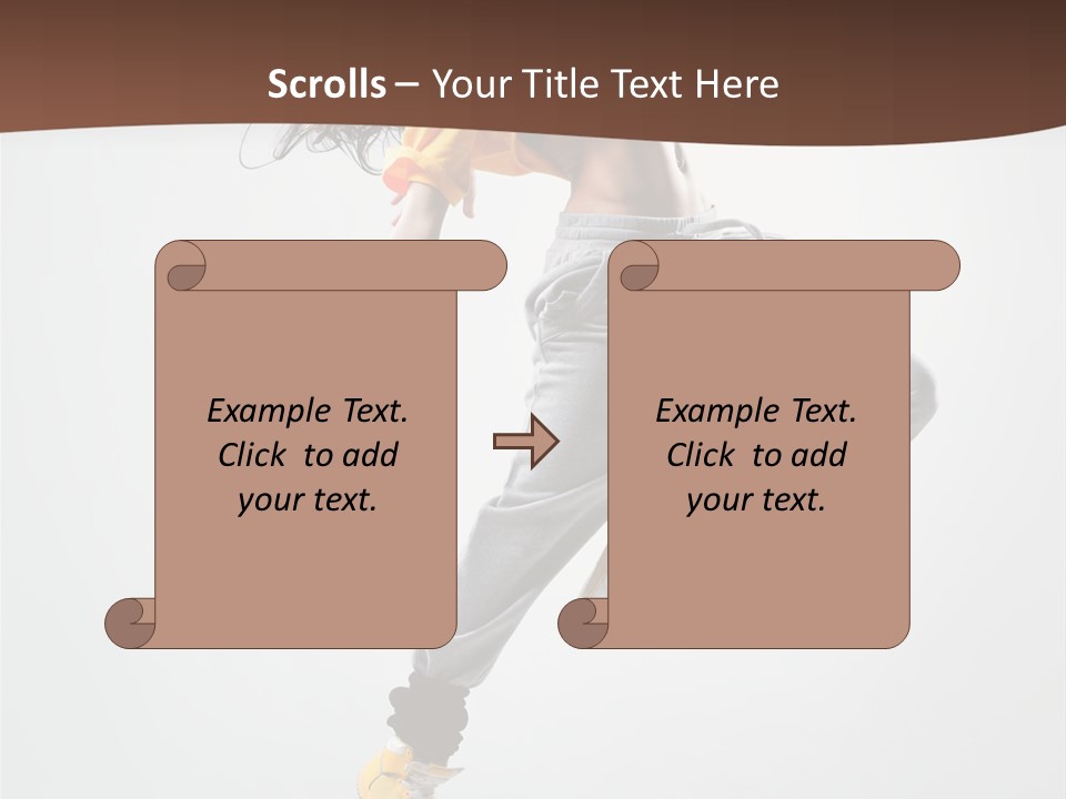 Gymnastic Flexibility Performer PowerPoint Template