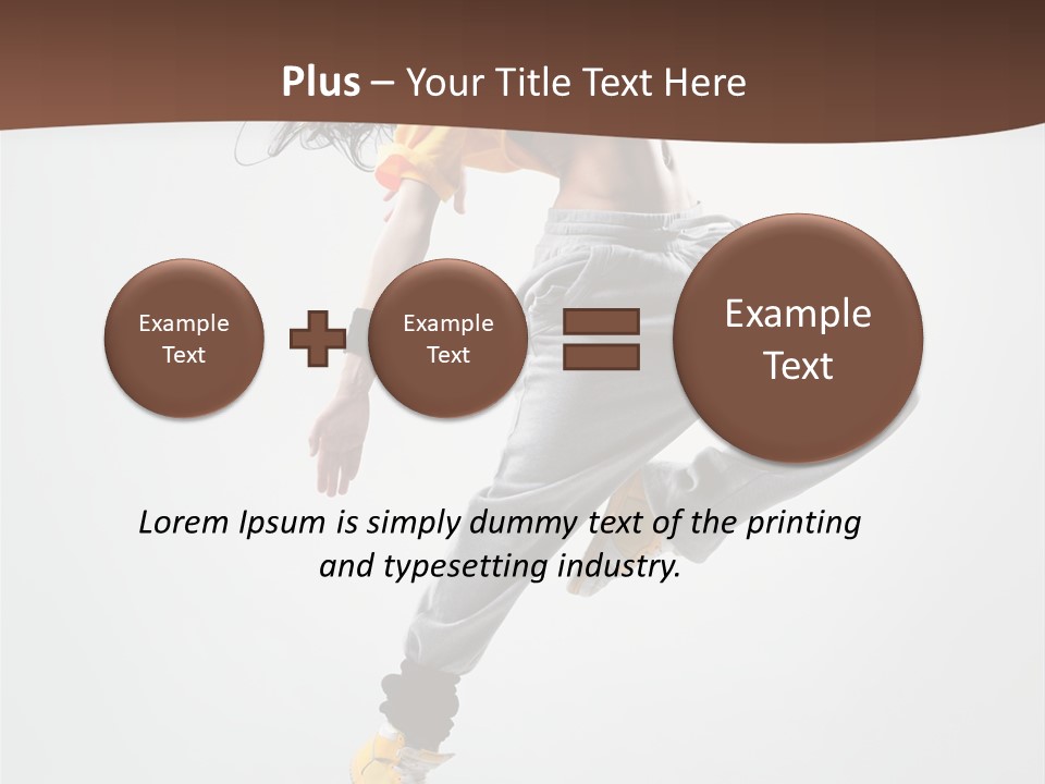 Gymnastic Flexibility Performer PowerPoint Template