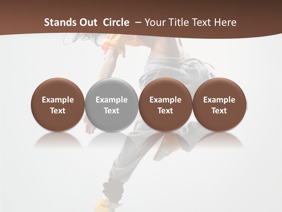 Gymnastic Flexibility Performer PowerPoint Template