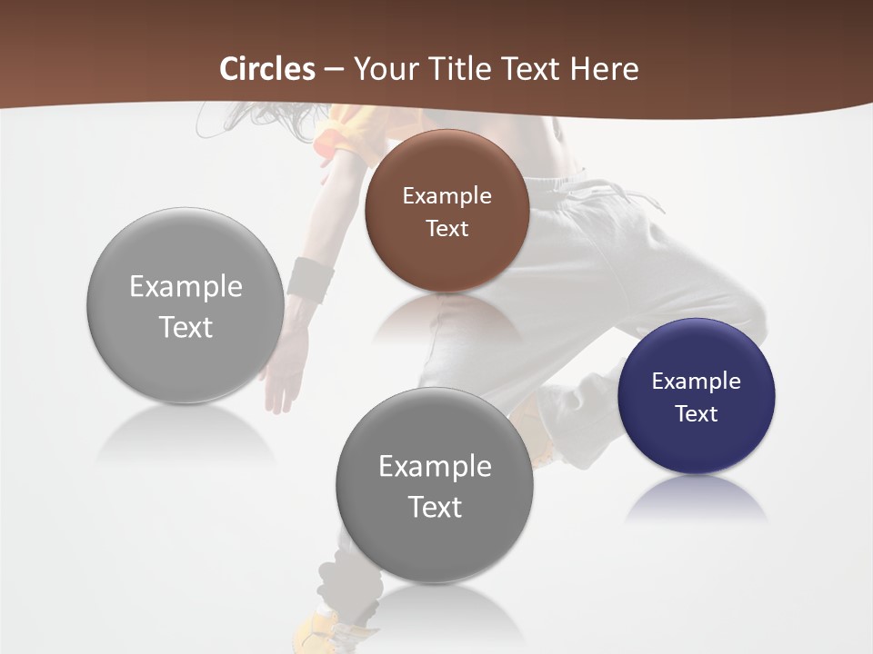 Gymnastic Flexibility Performer PowerPoint Template