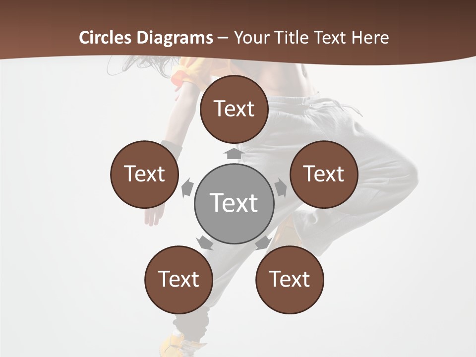 Gymnastic Flexibility Performer PowerPoint Template