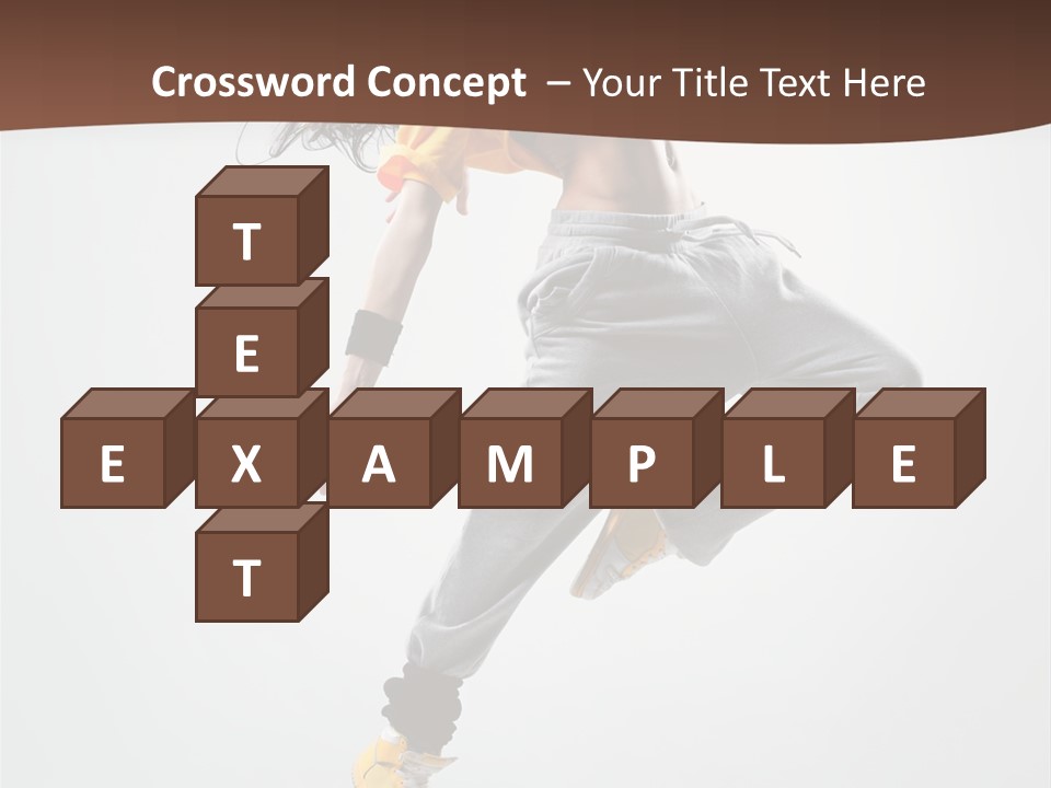 Gymnastic Flexibility Performer PowerPoint Template