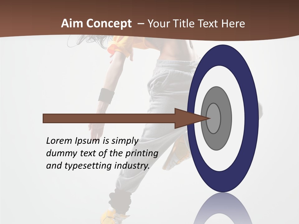 Gymnastic Flexibility Performer PowerPoint Template